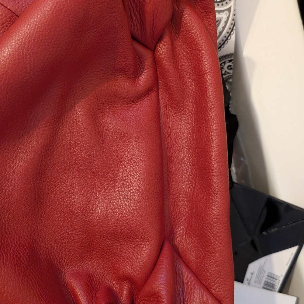 Lauren Ralph Lauren Red Leather Classic Premium Bag - Picture 5 of 11
